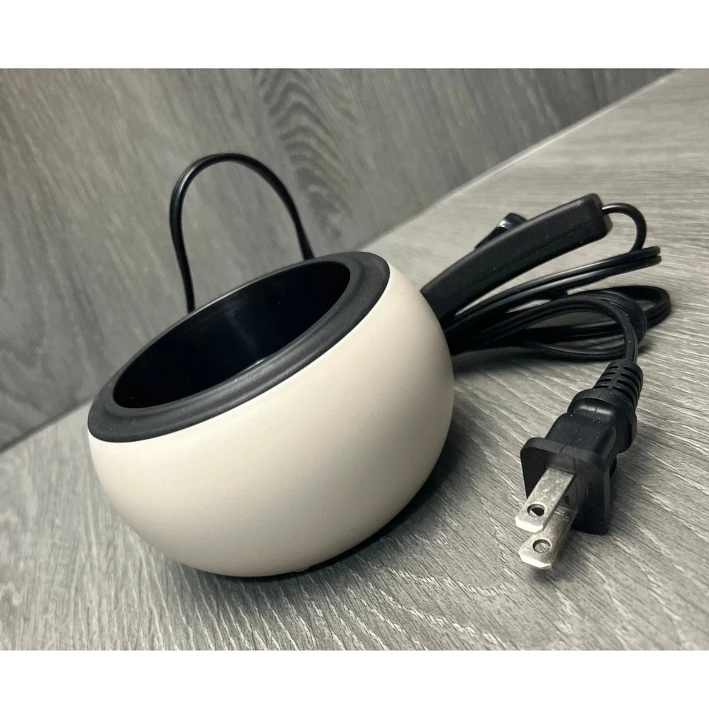 Scentsy Mod Warmer Taupe Electric Wax Melter 85094 Minimalist Round